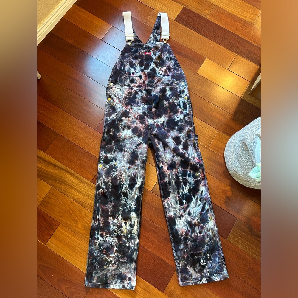 Tie Dye Overalls Dickies 34x32 - NEW